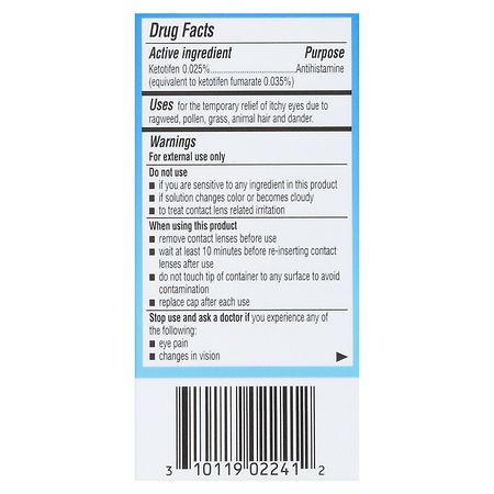 Alaway Eye Drops, Antihistamine, Eye Itch Relief