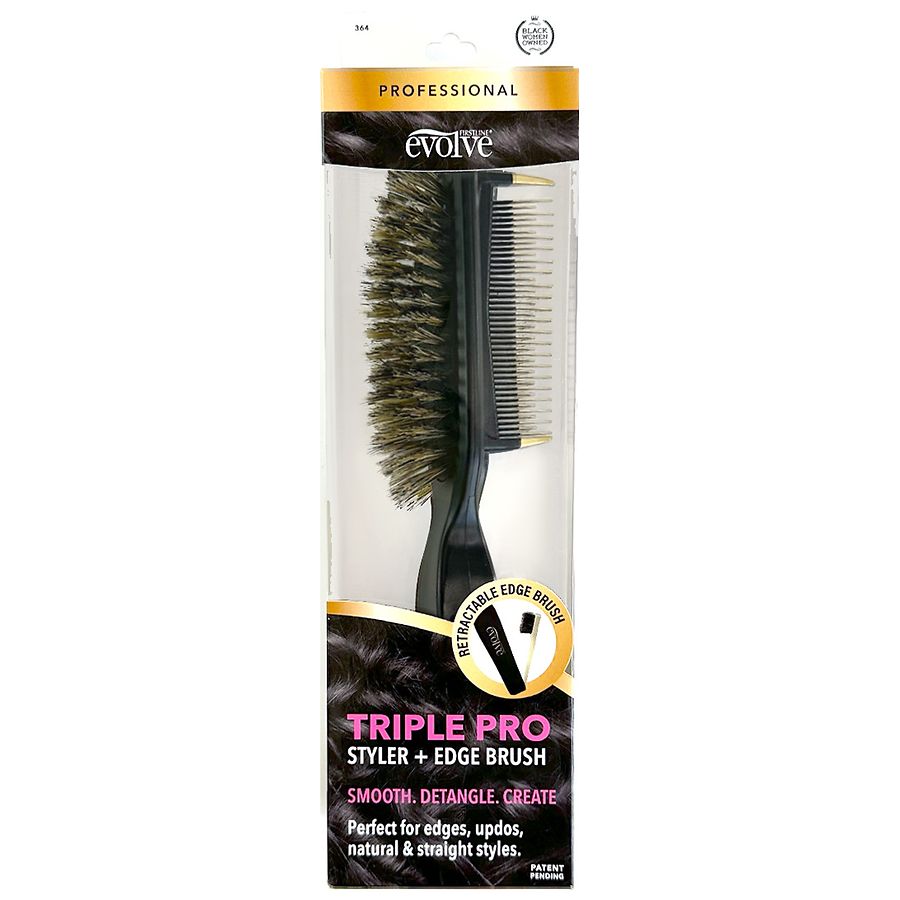 Evolve Triple Pro Styler + Edge Brush | Walgreens