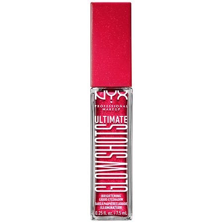 NYX Professional Makeup Ultimate Glow Shots Brightening Liquid Eyeshadow Strawberry Stacked