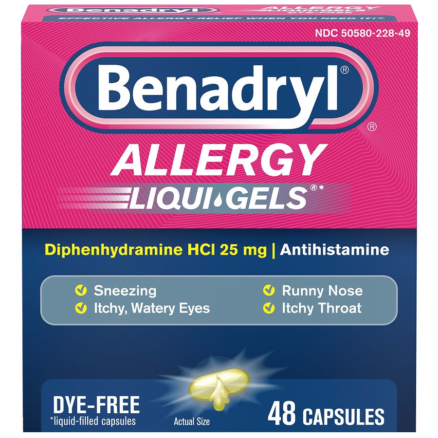 Benadryl Allergy LiquiGel Capsules