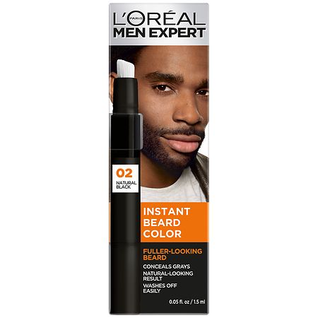 L'Oreal Paris Men's Expert Instant Temporary Beard Color 02 Natural Black