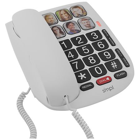 SMPL photoDIAL*6  Corded Memory Phone - 6 Button
