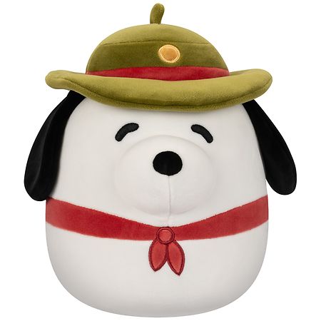 Squishmallows Peanuts Scout Snoopy 8 Inches White