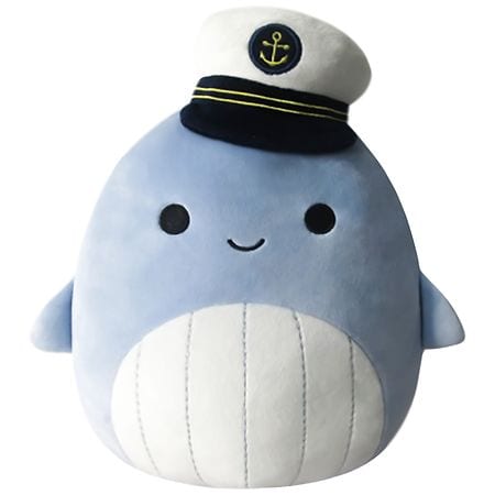Squishmallows Whale with Sailor Hat