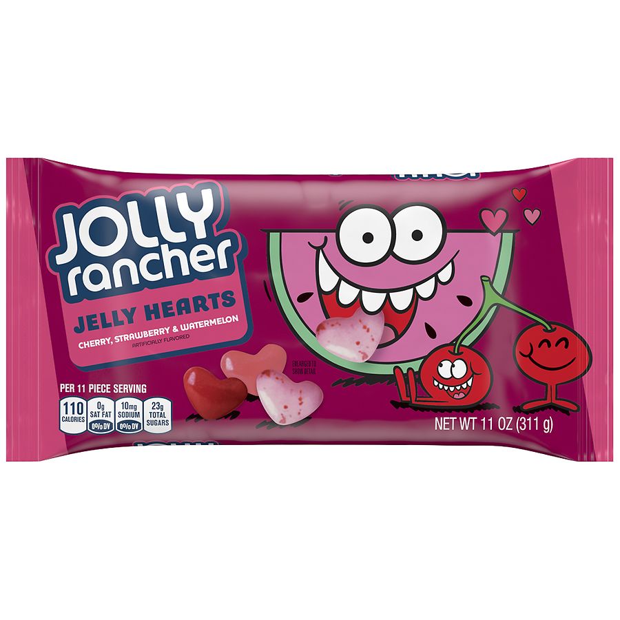 Jolly Rancher Jelly Hearts Candy Bag