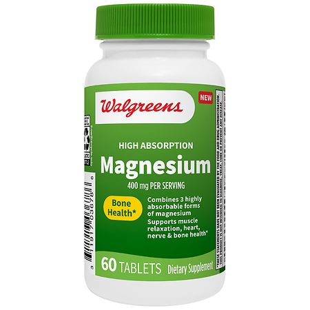 Walgreens High Absorption Magnesium 400mg Tablets
