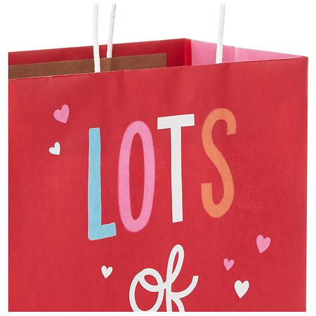 Hallmark Medium Valentine's Day Gift Bag with Tissue Paper (Red