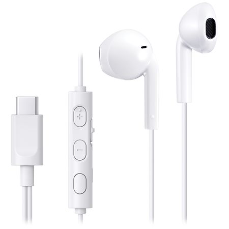 JVC USB-C Wired Earbuds Headphones White