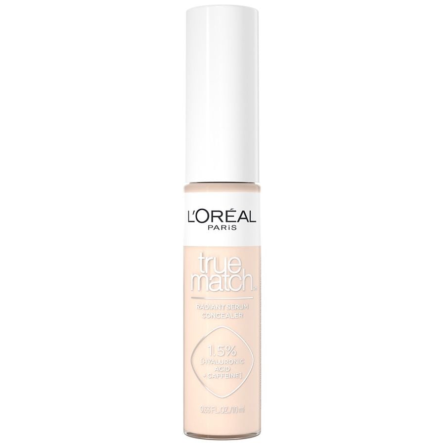 L'Oreal Paris Radiant Serum Concealer Infused With 1.5 Percent Hyaluronic Acid Plus Caffeine, W1