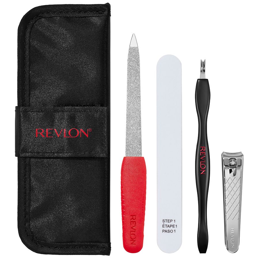 Revlon Pedi Expert, 3 pc Pedicure Kit includes Stainless Steel Dual Surface  Exfoliator, Nail Clipper, and Nail File - Walmart.com