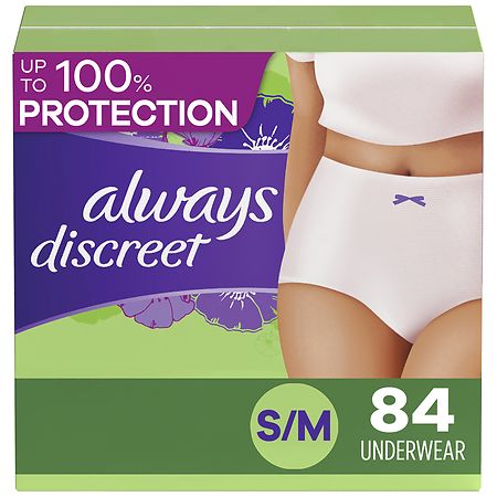 Always Discreet Incontinence Underwear Women's - Maximum Protection - Small/Medium - 84ct