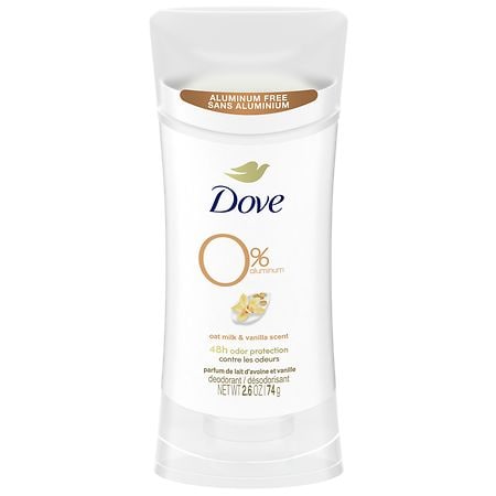 Dove Deodorant Stick for 48 Hour Protection Aluminum Free Oat Milk & Vanilla