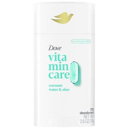 Dove VitaminCare+ Aluminum Free Deodorant Stick for Women Coconut Water & Aloe