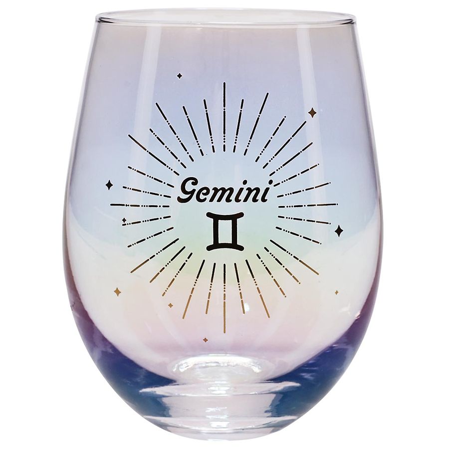 Festive Voice Gemini Zodiac Wine Glass Walgreens