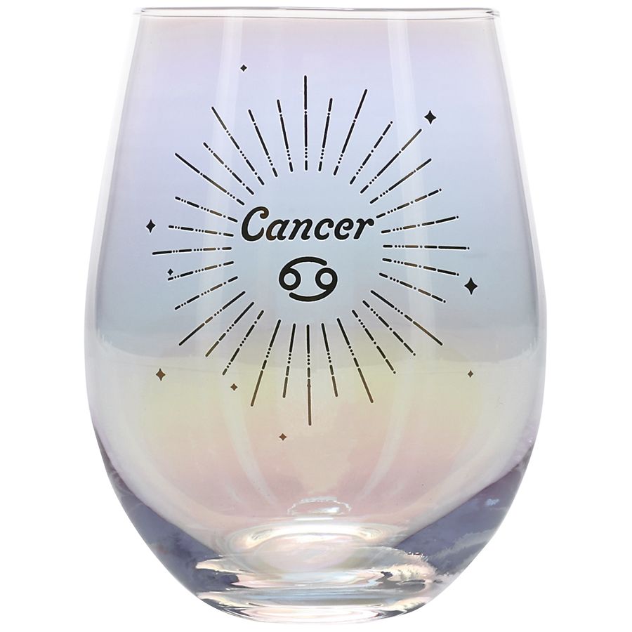 Festive Voice Cancer Zodiac Wine Glass Walgreens
