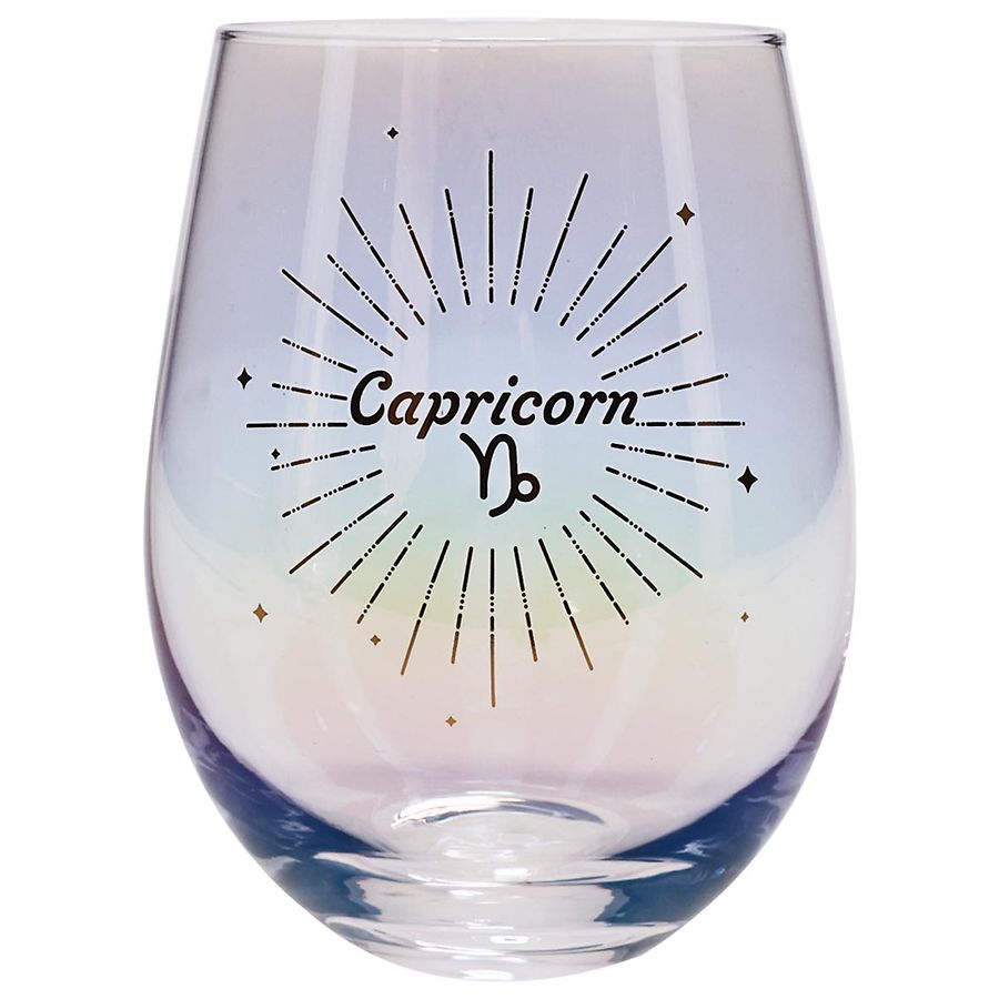 Festive Voice Capricorn Zodiac Wine Glass Walgreens