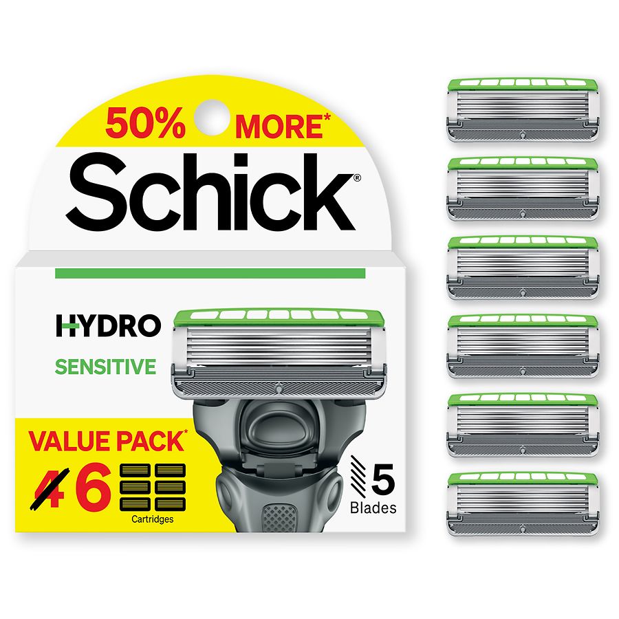 Schick Hydro Men's Sensitive Razor Refills Value Pack
