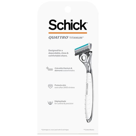 Schick Quattro Titanium For Men Razor Value Pack