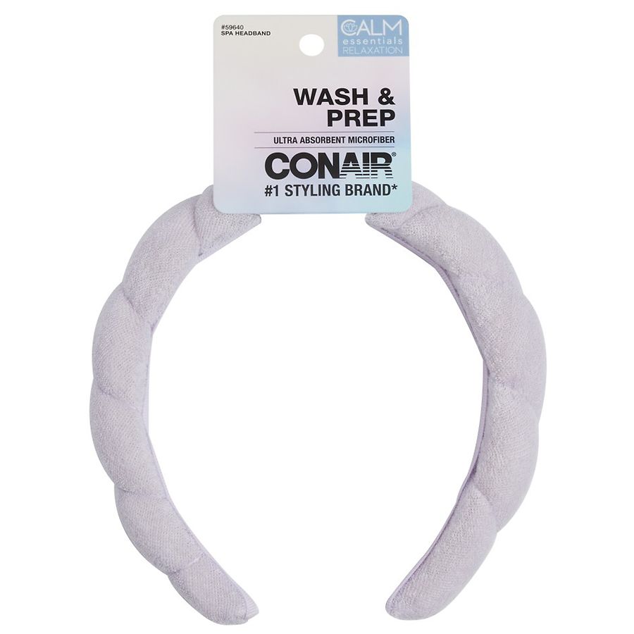 Conair Wash & Prep Spa Headband Purple Walgreens