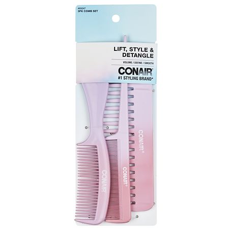 Conair Lift & Detangle Lift, Wide Tooth, and Super Comb Set