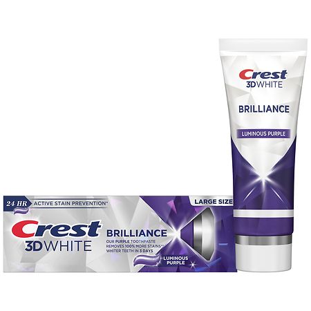 Crest 3D White Brilliance Luminous Purple Teeth Whitening Toothpaste