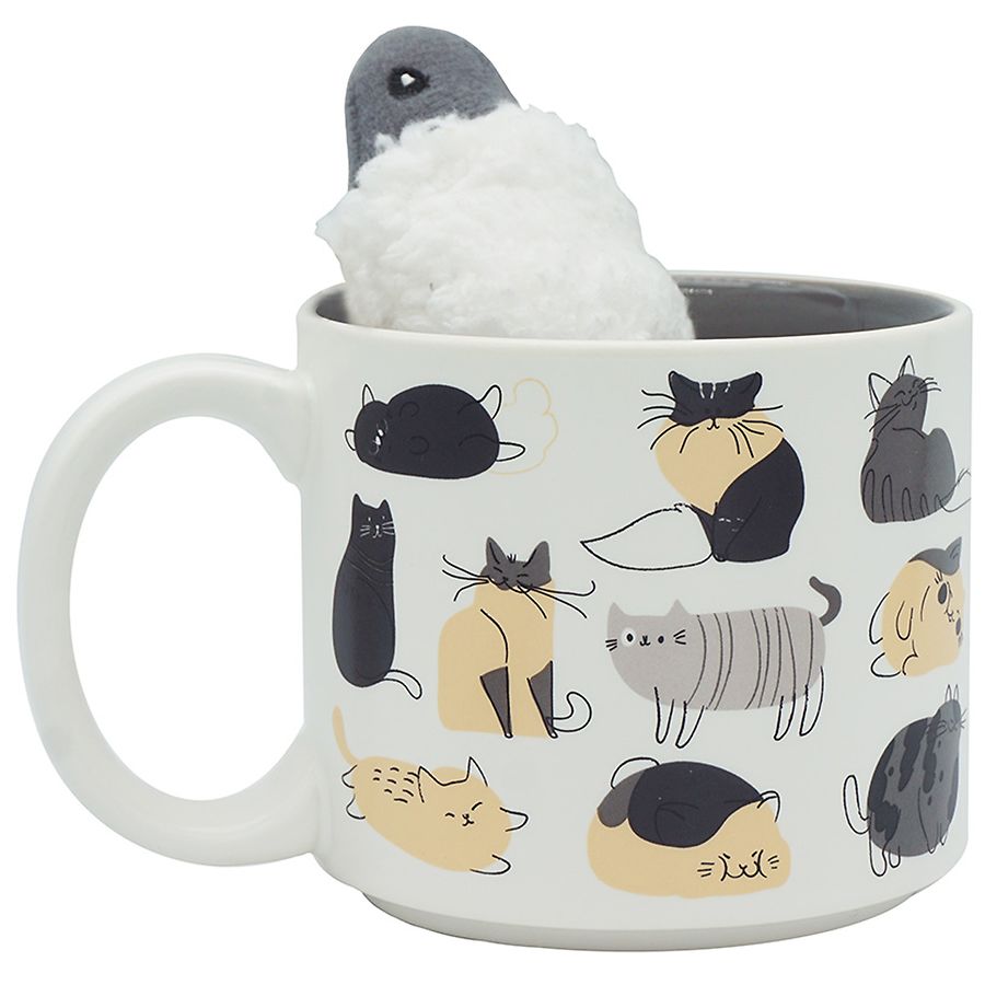 Festive Voice Cat Mug With Pet Toy Walgreens