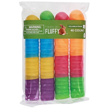 Happy Go Fluffy Easter Eggs Brights