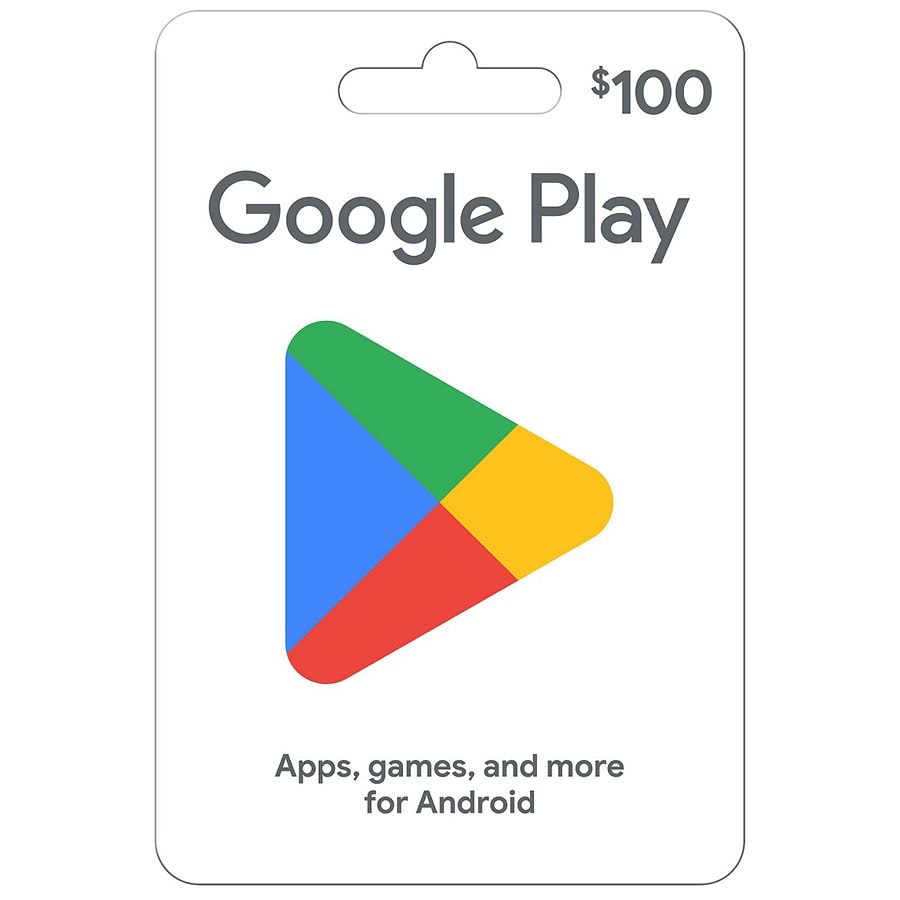 Google Play Gift Card 100 Walgreens