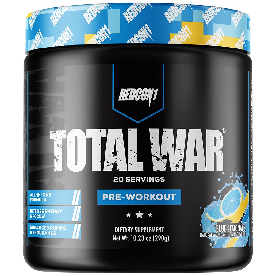 Redcon1 Total War PreWorkout Powder Blue Lemonade Walgreens