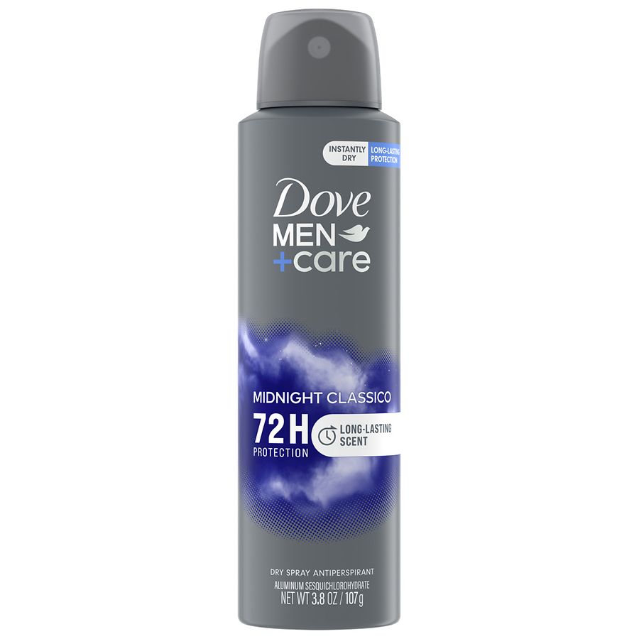 Dove Men+Care Dry Spray Antiperspirant Deodorant Midnight Classico ...