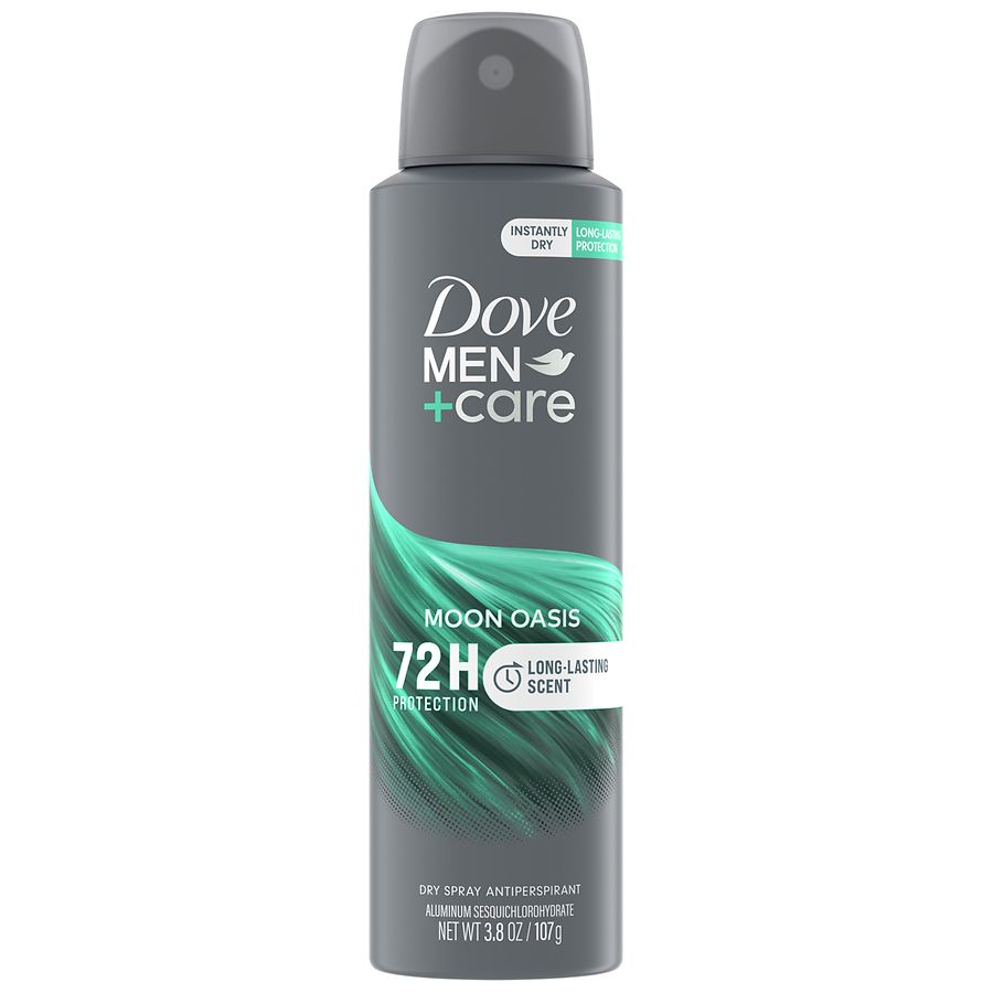 Dove Mencare Dry Spray Antiperspirant Deodorant Moon Oasis Patchouli Oak Moss And Citrus 6818