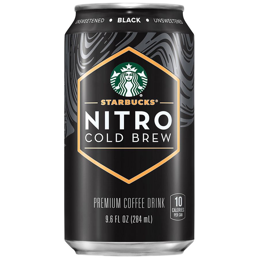 Starbucks Nitro Cold Brew Coffee Drink Black Unsweetened