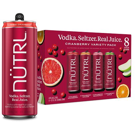 Nutrl Vodka Seltzer Variety Pack Cranberry