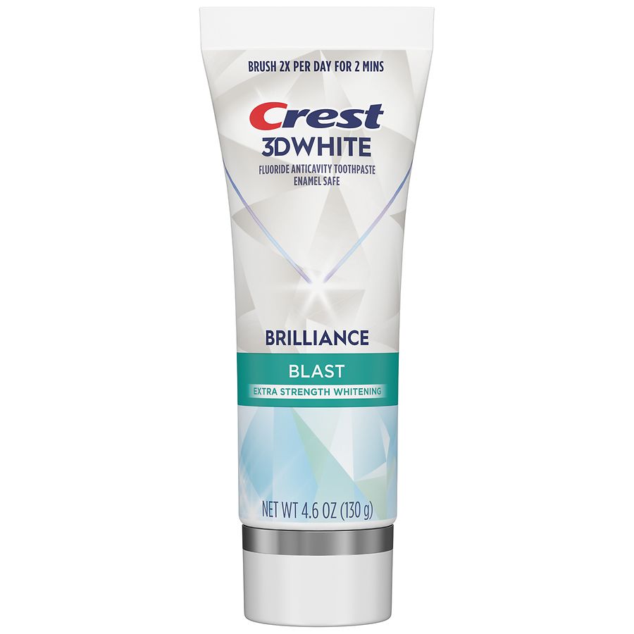 Crest 3D White Extra Strength Whitening Toothpaste Blast | Walgreens
