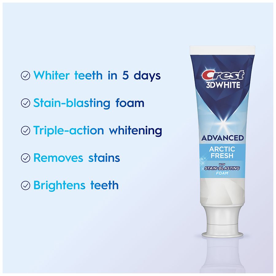 Crest 3D White Advanced Teeth Whitening Toothpaste | Walgreens