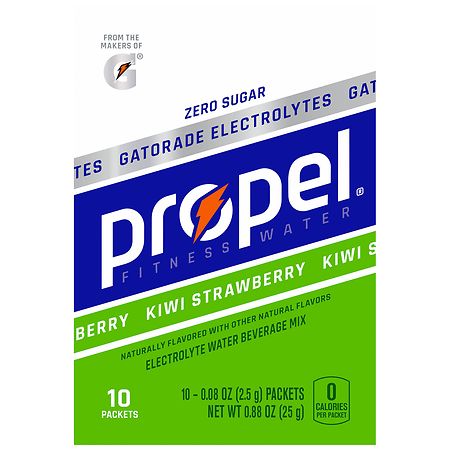 Propel Electrolyte Water Beverage Mix Packet Kiwi Strawberry