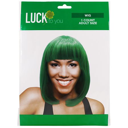 Festive Voice Luck to You St. Patrick's Day Wig