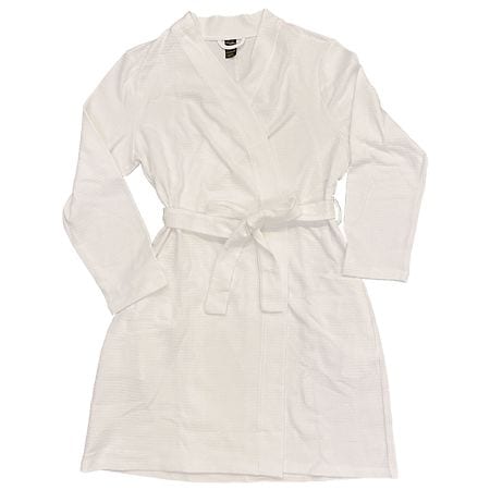 Modern Expressions Waffle Knit Robe One Size White
