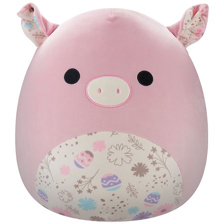 Squishmallows Peter Pig with Print Belly 14 Inch Pink