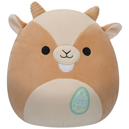Squishmallows Grant Goat with Egg Embroidery 14 Inch Light Brown