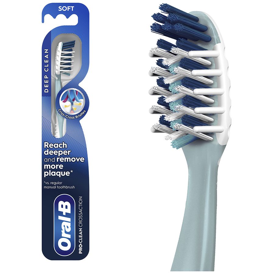 Oral-B CrossAction Toothbrush, Deep Plaque Removal | Walgreens