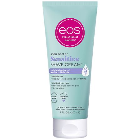 eos Shea Better Sensitive Skin Shave Cream Fragrance-Free, Fragrance-Free Clear