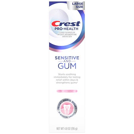 Save on Crest Pro-Health Sensitive and Gum Fluoride Toothpaste All