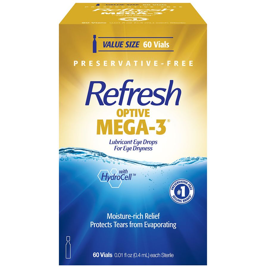Refresh Mega3 Eye Drops Preservative Free Walgreens