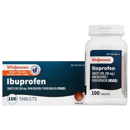 Walgreens Ibuprofen 200 mg, Pain Reliever/ Fever Reducer Tablets