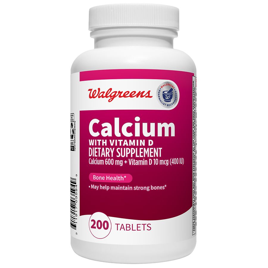 Walgreens Calcium With Vitamin D Tablets Walgreens