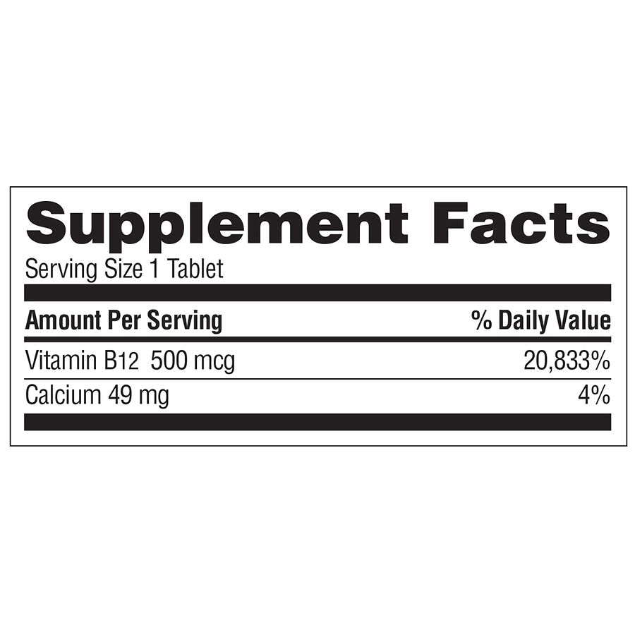 does walgreens give b12 injections Walgreens B12 500mcg Tablets (100 days)