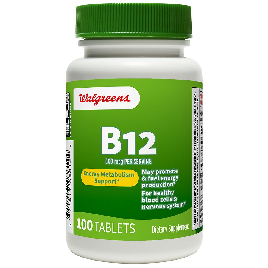 Walgreens B12 500mcg Tablets (100 Days) | Walgreens