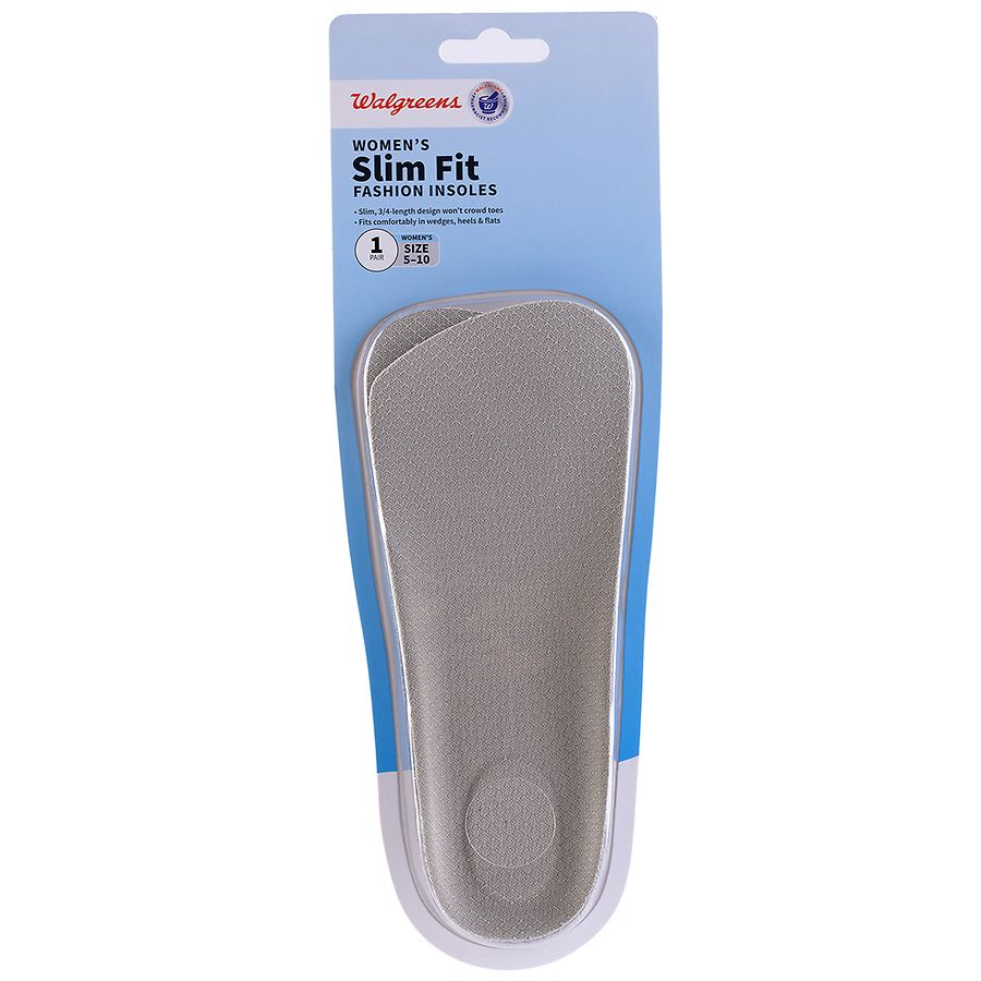Walgreens Women's Slim Fit Fashion Insoles Walgreens
