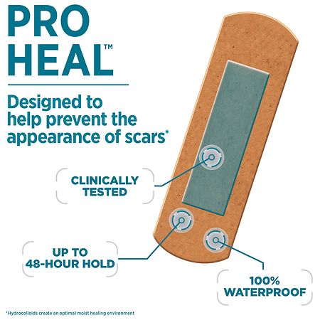 Band-Aid Adhesive Bandages with Hydrocolloid Gel Pad, Waterproof Bandages  Regular | Walgreens